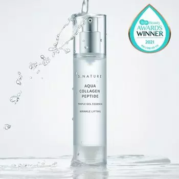 S.NATURE Aqua Collagen Peptide Triple Jell Essence, увлажняющая, Kbeauty, корейская косметика, пробник