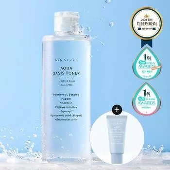 S.Nature Aqua Oasis Toner 300ml special (+gel cream 30ml) Toner 300ml special (+gel cream 30ml)