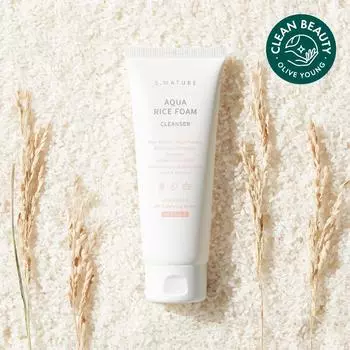 S.NATURE Aqua Rice Мягкая кислотная очищающая пенка 160 мл