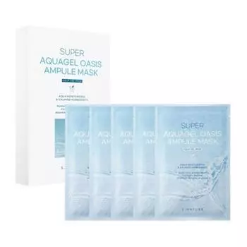 S-Nature Super Aquagel Oasis Ampoule Mask Pack 30ml, 5 packs, 1 pack