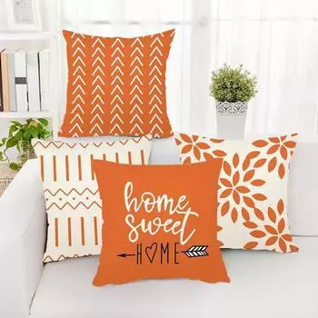 с невидимой молнией, износостойкие, пригодные для машинной стирки, невыцветающие чехлы для подушек с принтом, наволочки