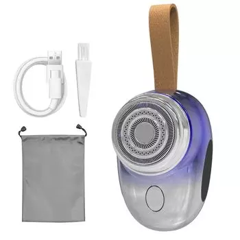 с новой электробритвой Электробритва Быстрая автоматическая легкая конструкция Быстрая светодиодная моющаяся борода косметические приборы Перезаряжаемая электрическая водонепроницаемая