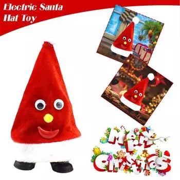 С Новым годом качели поющие рождественские елки шапка электрическая светящаяся для детей подарки шапка игрушка дом Рождество L4D8 tree-1pcs