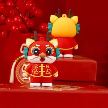 С Новым годом китайский дракон подвесной кулон автомобильный брелок китайский дракон брелок для ключей автомобиля A1 red dragon