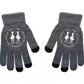 С нуля Remlem Другой мир Анимация Онлайн Игра Периферийные перчатки Серые Полный палец Тепло и Защита от холода Осенью и Зимой One Size