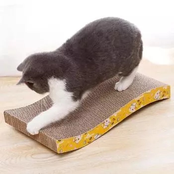 S-образная доска для кошек Когтеточка для кошек Износостойкие скребки для кошек Мебель для дрессировки Когтеточка для кошек Игрушки для заточки когтей