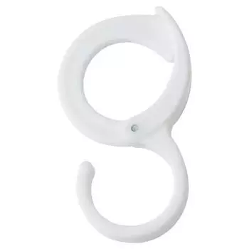 S-образная вешалка с несколькими крючками - Органайзер для шкафа без сверления для полотенец, халатов и кухонной утвари, Компактная стойка M