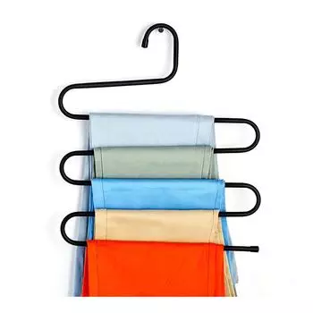 S-образные брюки вешалки для брюк шарф полотенцесушитель вешалка органайзер для шкафа пространство кофейный