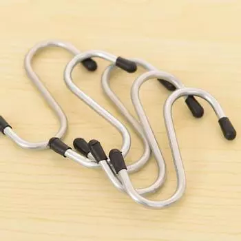 S-образный крючок из нержавеющей стали, S-образный крючок, железный крючок, S-образный крючок, крючок для задней части кухонной двери, крючок без следов, многофункциональный S-образный крючок, 4 комплекта