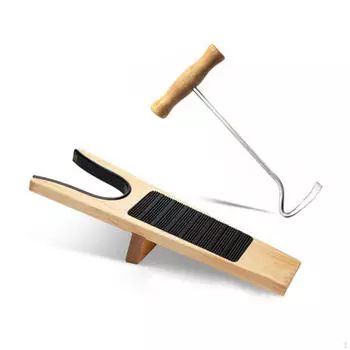 Съёмник деревянных ботинок с крючком для чистки и съёмник для парусиновой обуви Cowboy Men