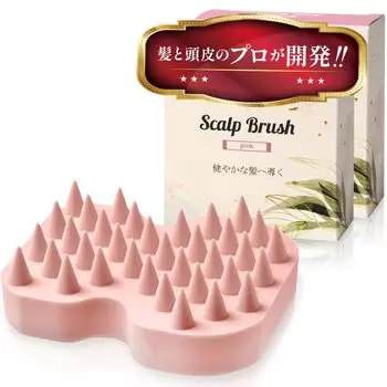 с органической красотой Шампунь для кожи головы силиконовая щетка для кожи головы [совместная разработка салона] щетка, щетка, щетка, (2 розовых)