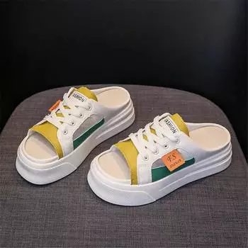 С открытым носком на шнуровке, шлепанцы для мужчин, черные сандалии, туфли на каблуках, кроссовки, спортивные туфли известных брендов, роскошная суперраспродажа 35