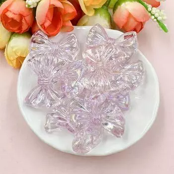 С отверстиями подвески бабочки бусины DIY для ожерелья серьги 10 шт изготовление ювелирных изделий акриловый материал ручной работы DIY бисер аксессуар около 21.6 мм * 28.4 мм жёлтый