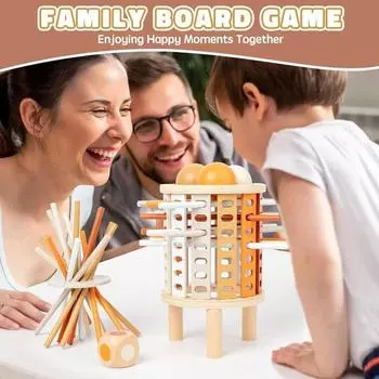 с палочками строительные блоки башня игрушка деревянная мелкая моторика игрушка дети мальчики девочки 1set