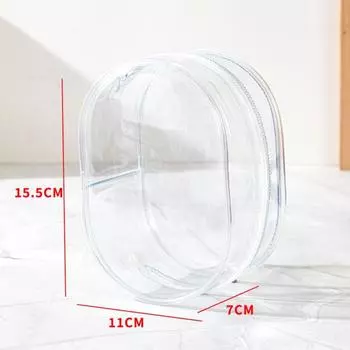 с Плюшевой Куклой-Шаром Прозрачная Сумка для Прогулок с Брелоком Хлопковая Сумка для Хранения Кукол Детские Игрушки для Девочек transparent-no ball