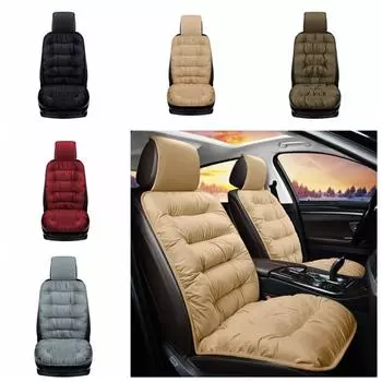 с подкладкой для спинки Теплая бархатная подушка для сиденья автомобиля Толстый зимний чехол для сиденья автомобиля Внедорожник Пикап Грузовик Седан