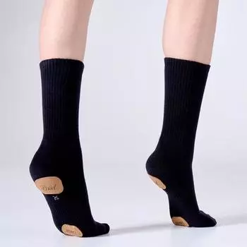 С подошвой тапочки носки однотонные женские носки модные танцевальные носки для помещений EU32-40 серый