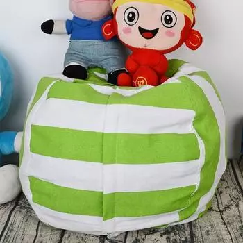 С подвесной веревкой Мягкая полезная 16-дюймовая складная сумка для хранения игрушек Погремушка серый