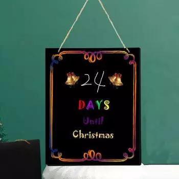 с подвесным отверстием, прочное, не выцветающее, рождественское украшение для доски с обратным отсчетом, подвесной орнамент A