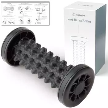 с помощью массажного устройства для ног MyComofort с инструкциями [контролируемый мануальный терапевт] самопомощь (черный) чёрный