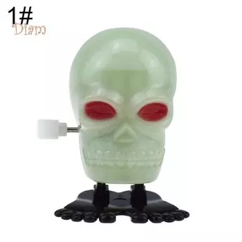 С праздником! Хэллоуин Светящийся Страшный Череп Глазное яблоко Форма Прыгающий Завод заводной игрушка Принадлежности для вечеринки 2#