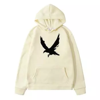 С принтом орла Новые толстовки Свитер для мужчин Мужские толстовки Толстовки с капюшоном Толстовка с капюшоном Мужская одежда Одежда Harajuku S