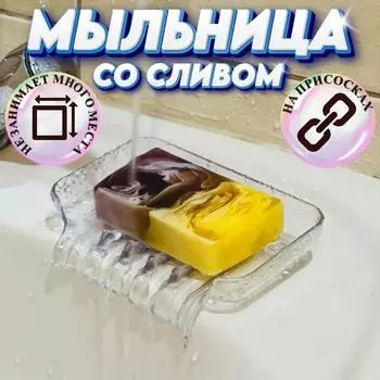 С присоской Мыльница Мыльница One Size