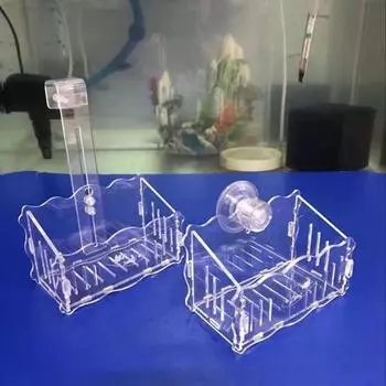 С присоской подвесной аквариум с чистой водой для посадки растений в цилиндрической чашке для водных растений S-Suction Cup