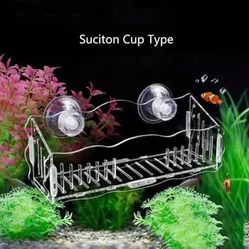 С присоской подвесной аквариум с кристальной водой для посадки цилиндрическая чашка акваскейпинг S-Suction Cup