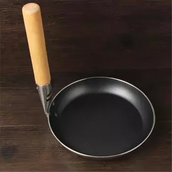 С прямой ручкой Мини-кастрюля с антипригарным покрытием Для родителей и детей Сковорода для блинов Яйцеварка Маленькая кастрюля Маленькая сковорода в японском стиле