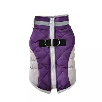 с пряжкой для шлейки зимняя куртка для собак светоотражающая теплая одежда для собак жилет для домашних животных пальто для французского бульдога M