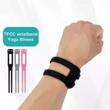 С регулируемой застежкой-лентой, компрессионный туннель запястья, рельефная поддержка запястья, тренировка розовый