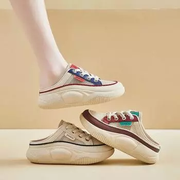 С ремешком женские тапочки и сандалии для девочек, разноцветные туфли, шлепанцы, дешевые, премиум 2024, роскошные, маленького размера 39, но 35