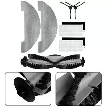 С резиновыми педалями, щеточными фильтрами, подушечками для швабры, совершенно новые