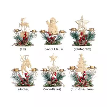 S# Рождественская свеча украшение стола прочный железный экологически чистый для домашнего стола cra Elk
