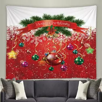 С Рождеством гобелен настенный Рождественская елка домашний декор Рождественский подарок Санта-Клаус 3d гобелены с принтом большой размер 100x75cm