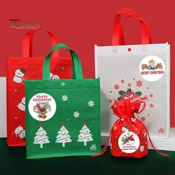 С Рождеством Христовым наклейки-этикетки с рождественским узором, самоклеящаяся открытка, подарочная упаковка, устойчивые к выцветанию рождественские этикетки 3.8cm