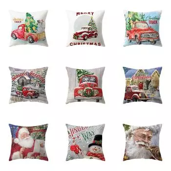С Рождеством милый Санта-Клаус Снеговик с принтом наволочка для дома, гостиной, украшения дивана, подушка, наволочка 40X40CM