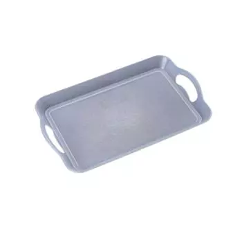 с ручками Подносы для кухонного стола Пластиковая фруктовая тарелка Прочные подносы для подачи еды Гостиная чистый