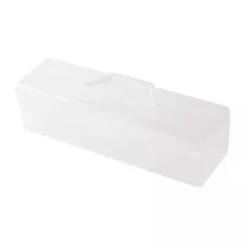 с ручкой кейс для хранения рукоделия большая вместимость прозрачный органайзер для карточек коробка для хранения фотографий штампы S