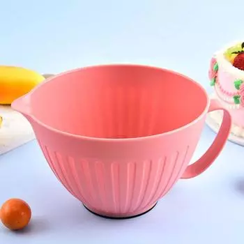 с ручкой миска для смешивания салата большая емкость миска для взбивания яиц посуда миска для смешивания выпечки молоко розовый
