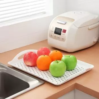 с ручкой поднос для хранения еды нескользящий сервировочный поднос экологически чистый поднос для чая и фруктов десертный поднос для дома белый