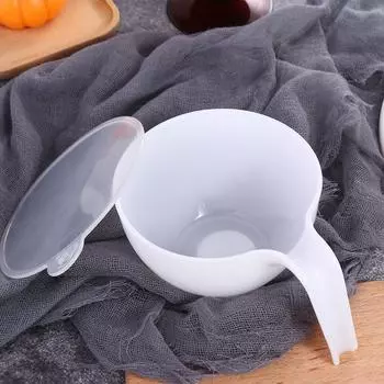 С ручкой салат, микроволновая печь, глазурь, пластиковая миска для выпечки, чаша для окраски, миска для смешивания, инструмент для приготовления пищи