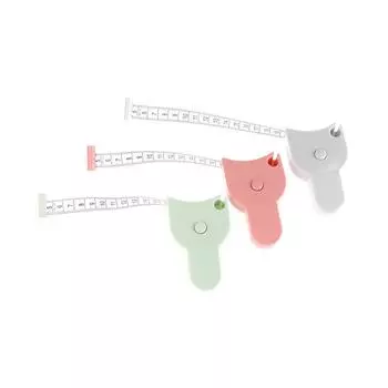 С ручкой самозатягивающаяся измерительная лента для тела, линейка, портновская швейная мера, линейка, пленка для талии, груди, ног