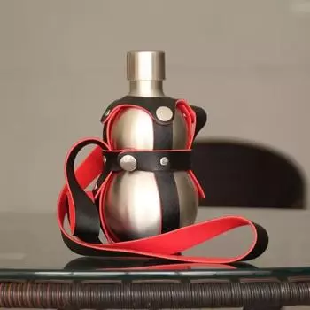 с рукавом для бутылки из нержавеющей стали фляжка-тыква большой емкости для воды на открытом воздухе S