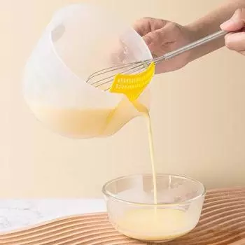 С съемной чашей для фильтра жидкости для яиц Flirer, чашей для взбивания яиц 1000 мл, фильтрацией зелёный