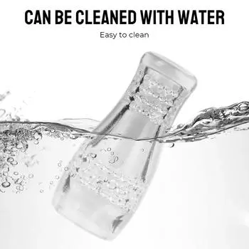 С сетчатой чашкой для мастурбации из ТПЭ, искусственная вагина, задержка эякуляции, массаж пениса, реалистичная киска, сосание головки Transparent