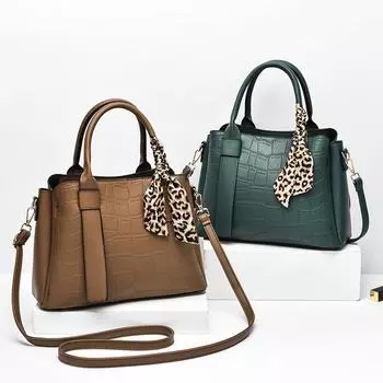 С шарфами, большая емкость, дизайнерская брендовая сумка, женские кожаные сумки, новые роскошные дамские сумки, кошелек, модные сумки через плечо