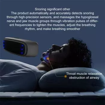 с шнурком Устройство против храпа Бесшумный не раздражающий Интеллектуальный корректор пульса горла