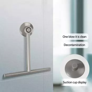 С силиконовым держателем, скребок для душа, длинная ручка, скребок для зеркала, стеклоочиститель для окон, стеклоочиститель для окон